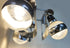 Lampadario originale anni 60 cromato a tre luci